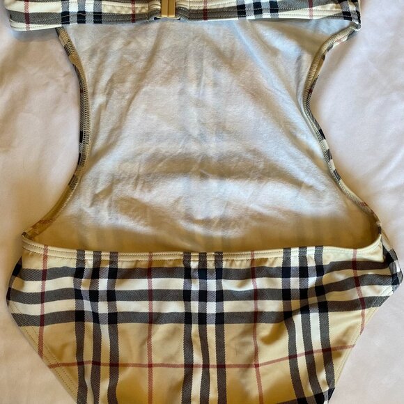 BURBBERRY ONE PIECE CHECK PLAID SWIM SUIT - Picture 2 of 10